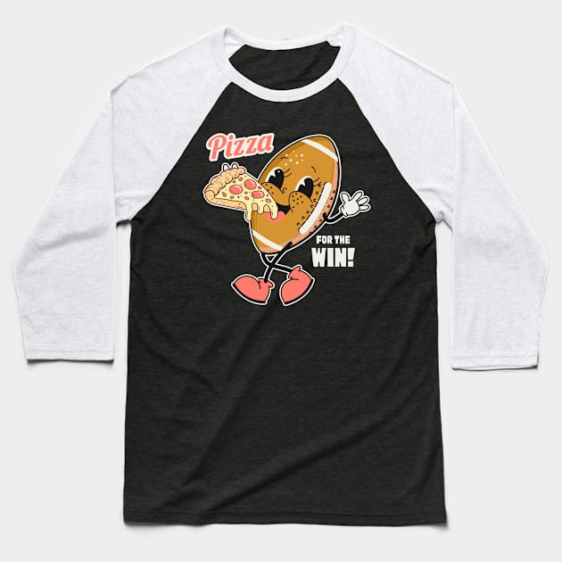 Pizza For The Win Baseball T-Shirt by Etopix